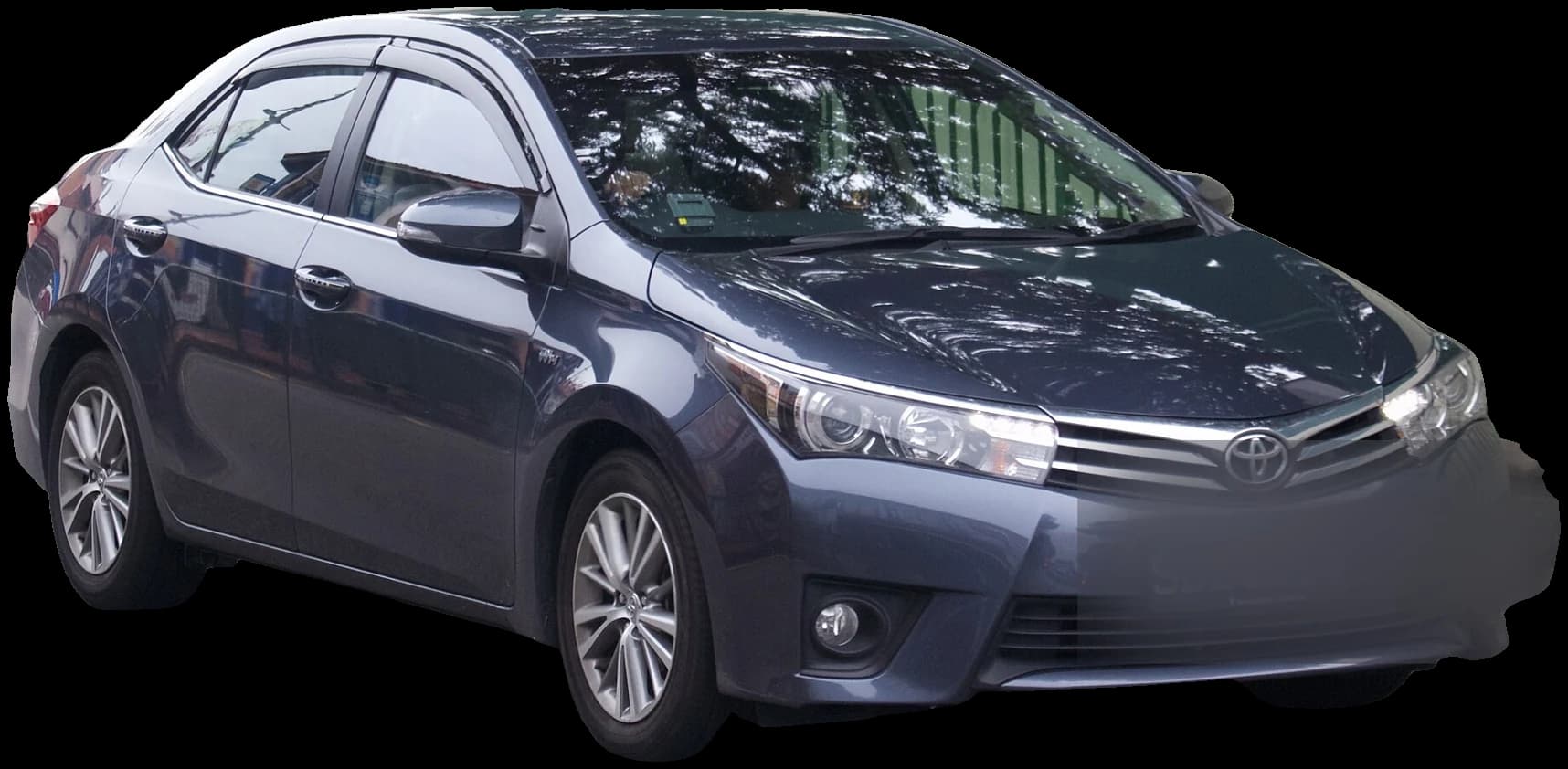 Toyota Corolla Altis in the garage